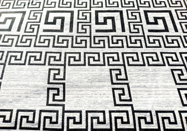 Modern Greek abstract geometric pattern on cloth