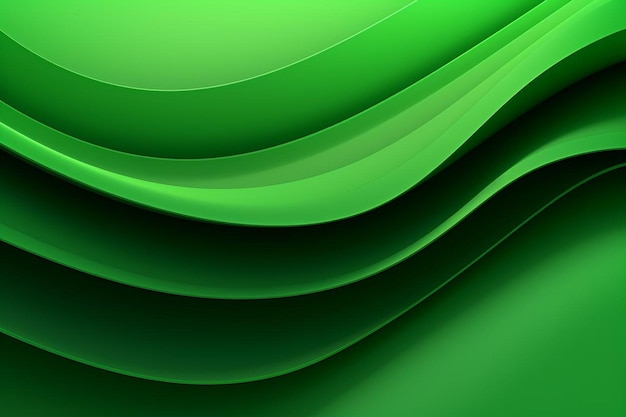 Modern green waves background