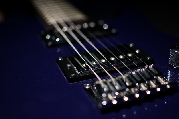 Modern Guitar. Background, instrument.