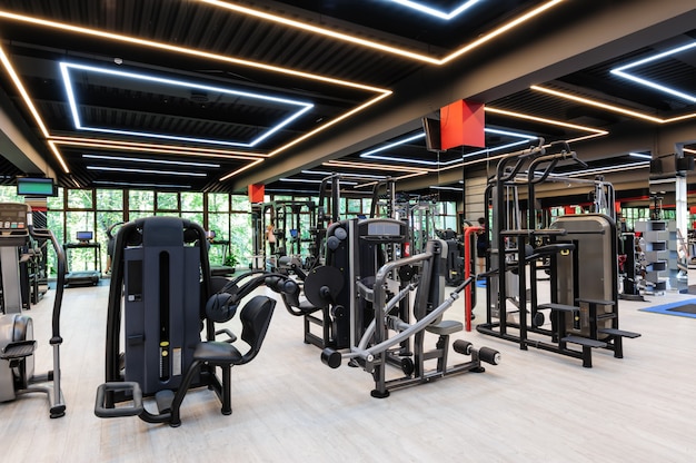 Modern gym interior