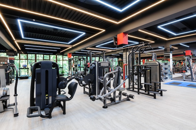 Modern gym interior