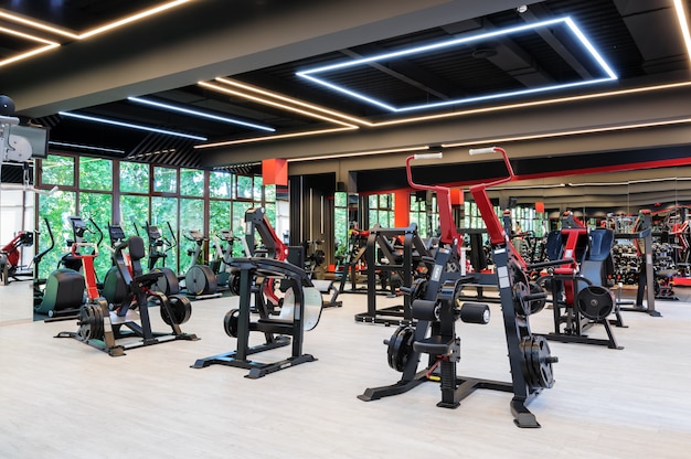 Modern gym interior