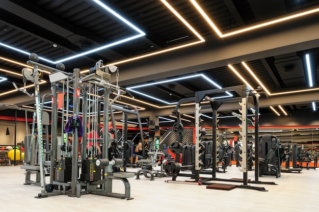 Modern gym interior