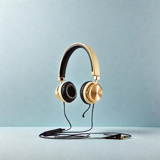 Photo modern headphone generated ai