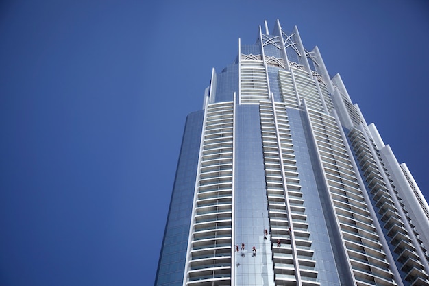 Modern high building with blue sky