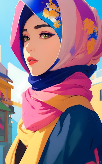 Modern Hijab Girl Pop Poster 12