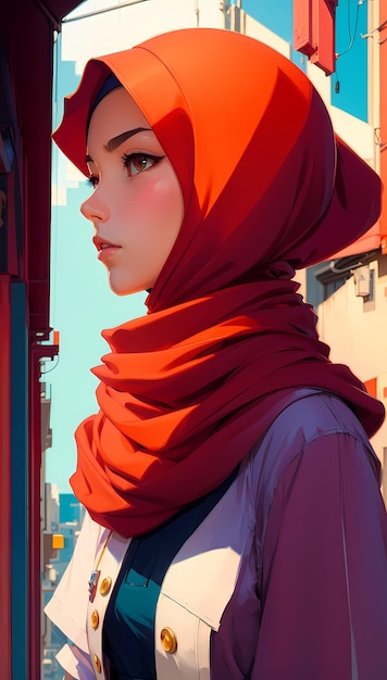Modern Hijab Girl Pop Poster 9
