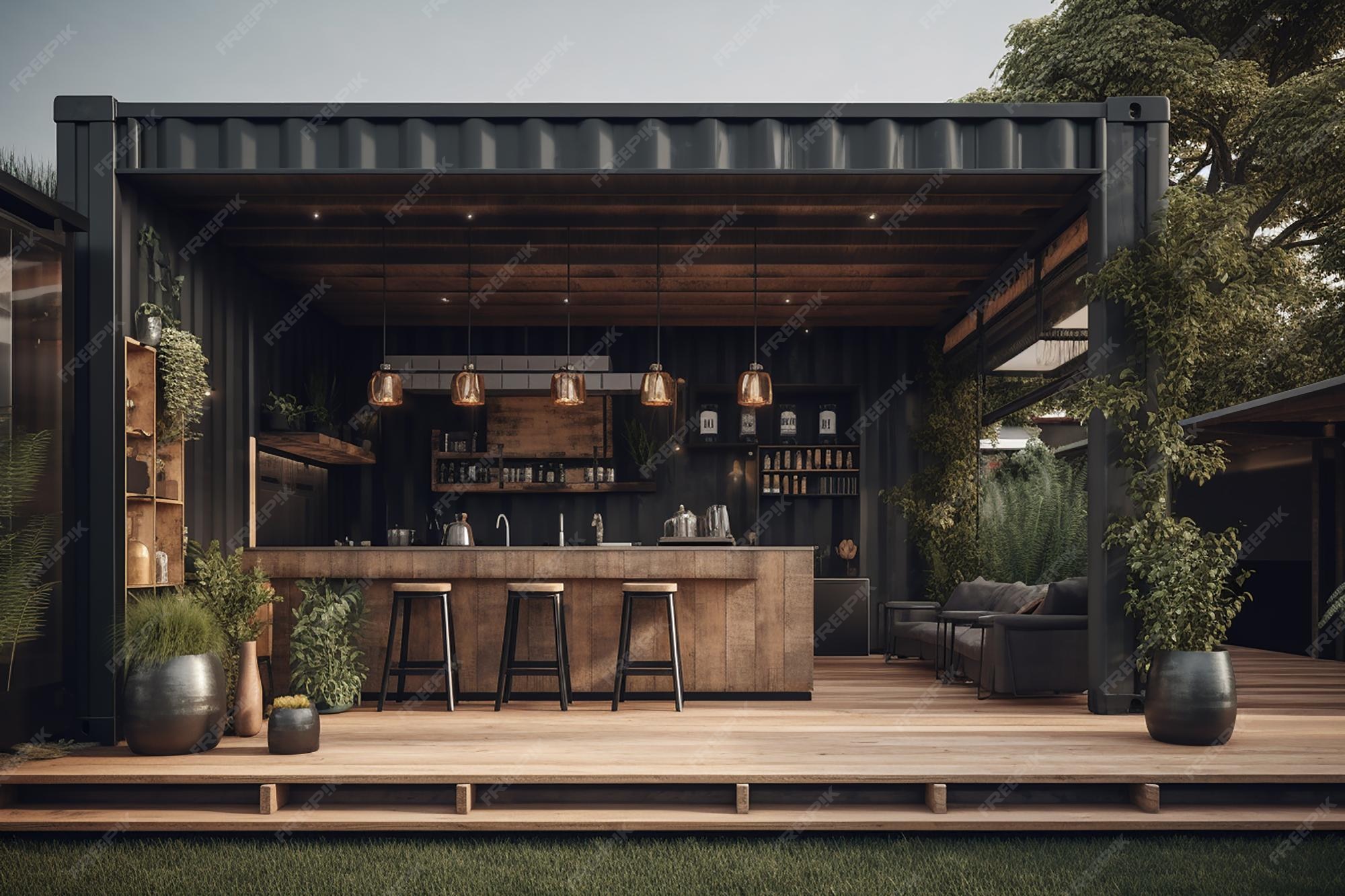 shipping container gazebo
