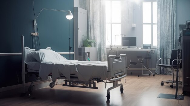 Modern hospital room interior