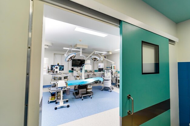 Foto camera sterile moderna dell'ospedale operazione tecnologie moderne