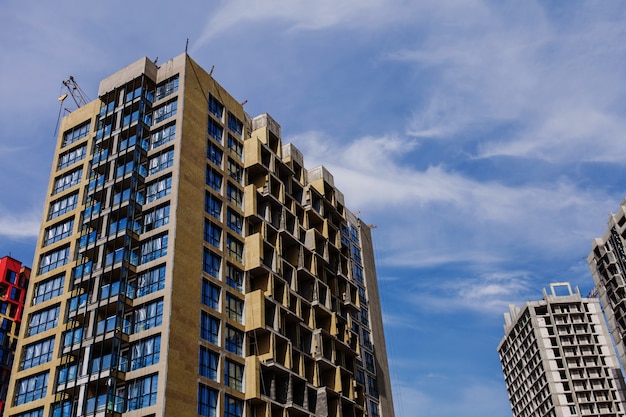 Modern housing. construction of new buildings in europe