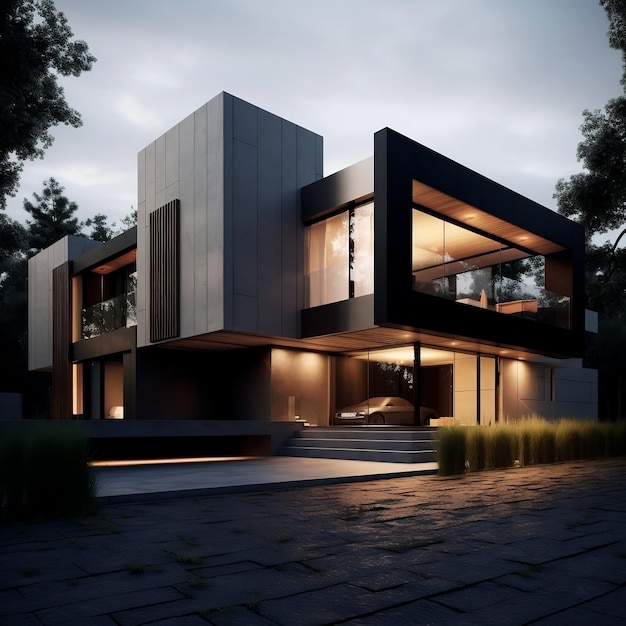 Modern huis exterieur ontwerp
