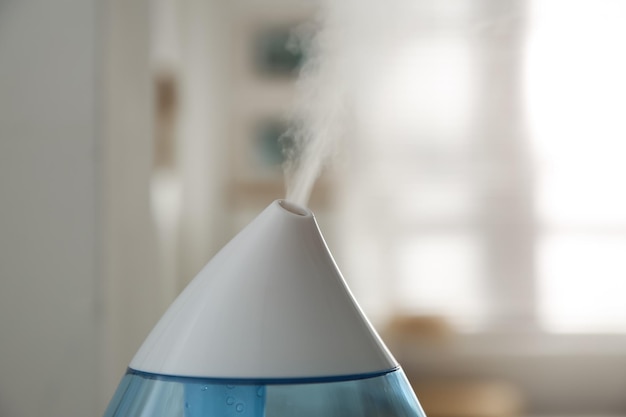 Modern humidifier indoors closeup view Home appliance