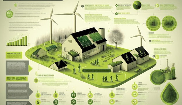 The modern infographic on green energy solutions highlights the importance of transitioning to sustainable energy sources Generated by AI