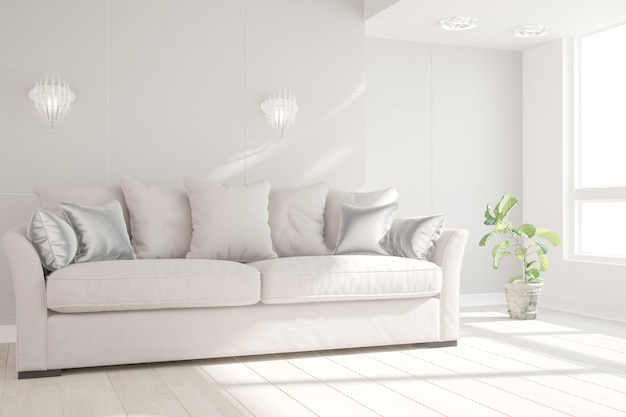 Modern interieur 3D illustratie