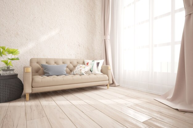 Modern interieur 3D illustratie