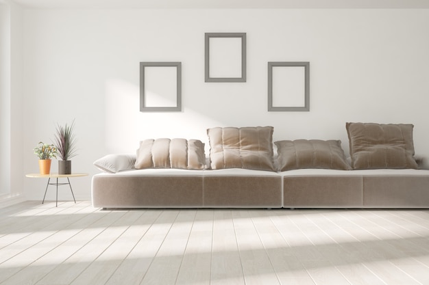 Modern interieur 3D illustratie