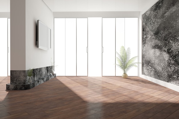 Modern interieur 3D illustratie