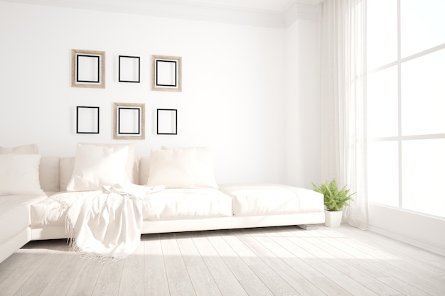 Modern interieur 3D illustratie