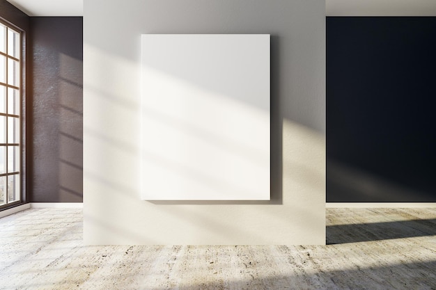 Modern interieur met leeg reclamebord