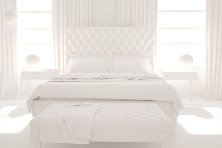 Modern interior design 3D illustration