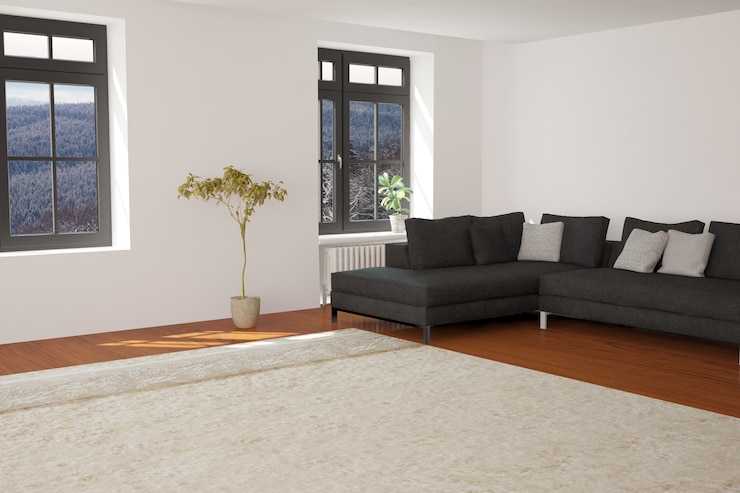 Modern interior design. 3D illustration
