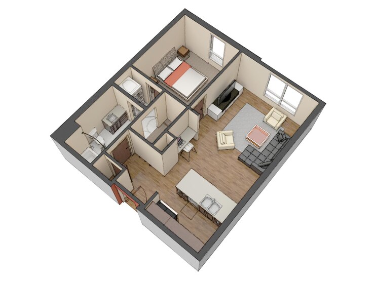 Modern interior design of the apartment Beautiful new apartment stylish interior design