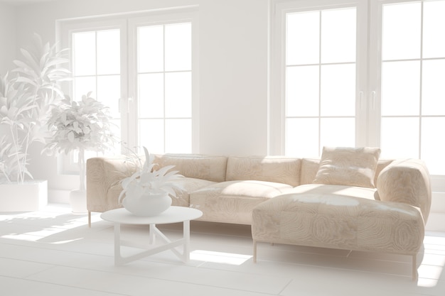 modern interior design illustration