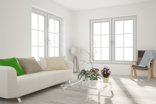 modern interior design illustration