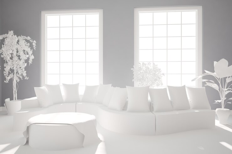 Modern interior design illustration
