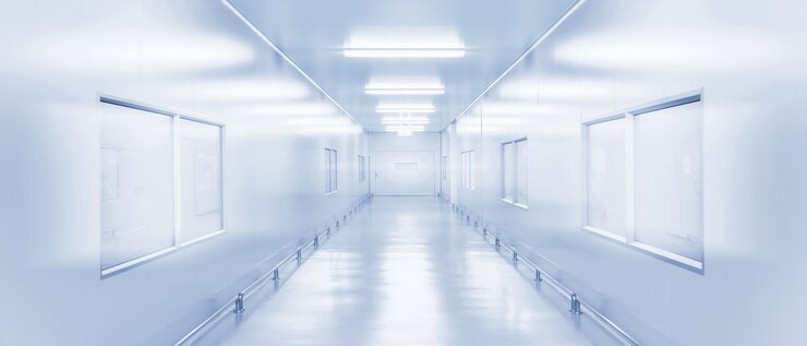 Photo modern interior of science laboratory