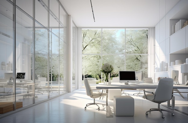 Modern Interior space 3D render