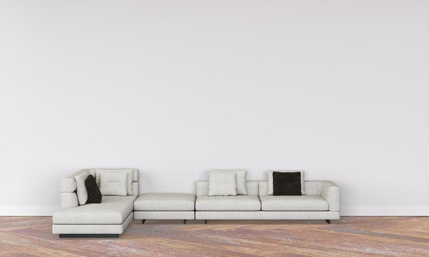 modern interior with sofa