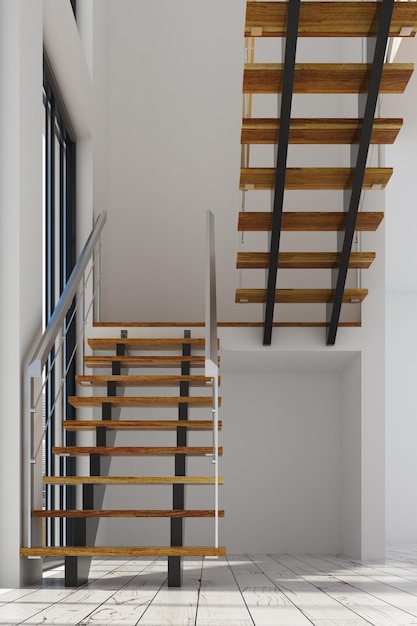 Modern interior with staircase