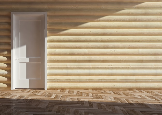 Современный интерьер деревянного дома