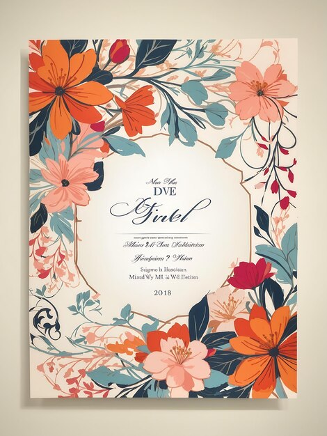 A modern invitation card