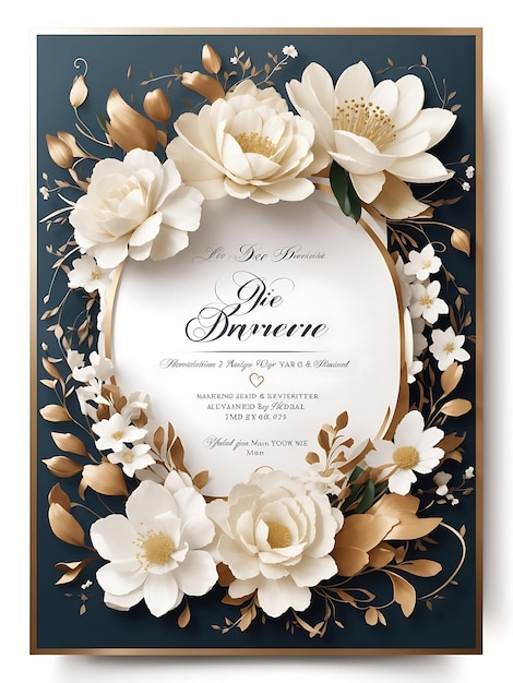 A modern invitation card