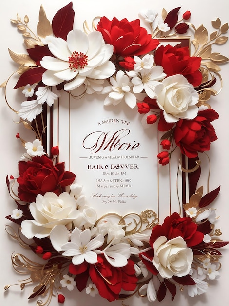 A modern invitation card