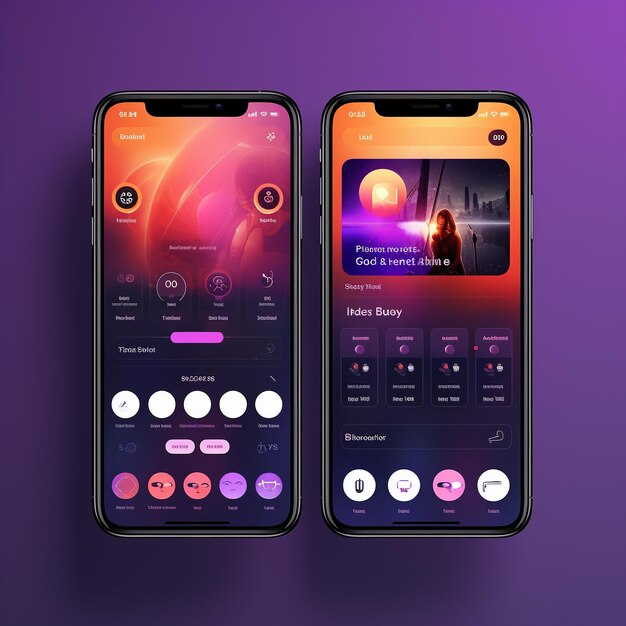 modern ios uiux design app