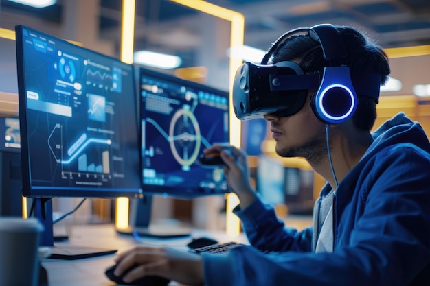 VR 게임과 소프트웨어를 개발하는 현대 IT 개발자