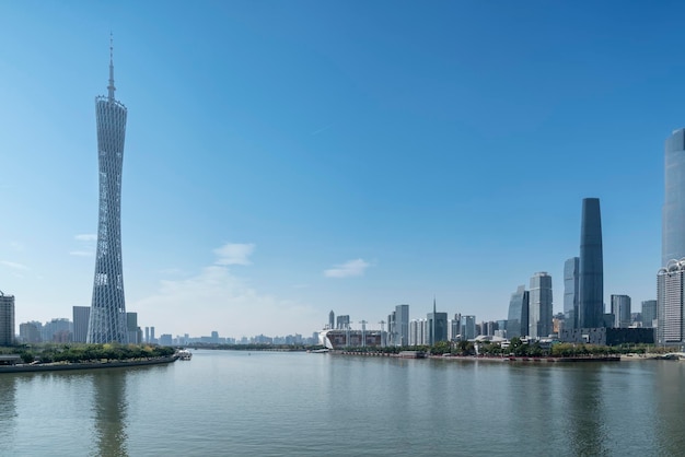 Modern kantoorgebouw in het financiële centrum van Guangzhou