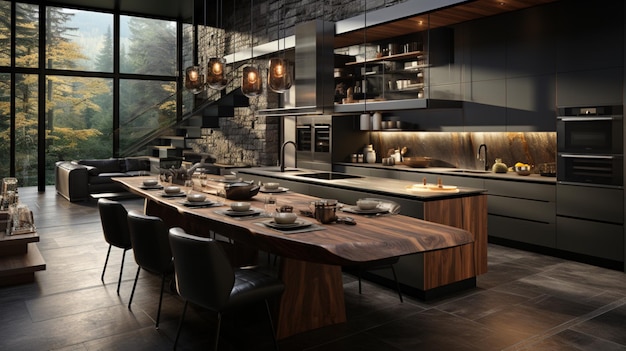 Modern kitchen concept