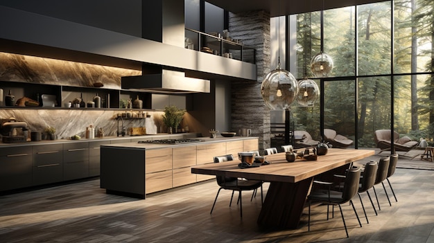 Modern kitchen concept