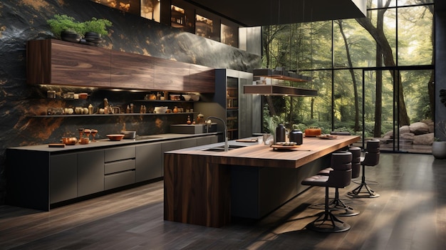 Modern kitchen concept