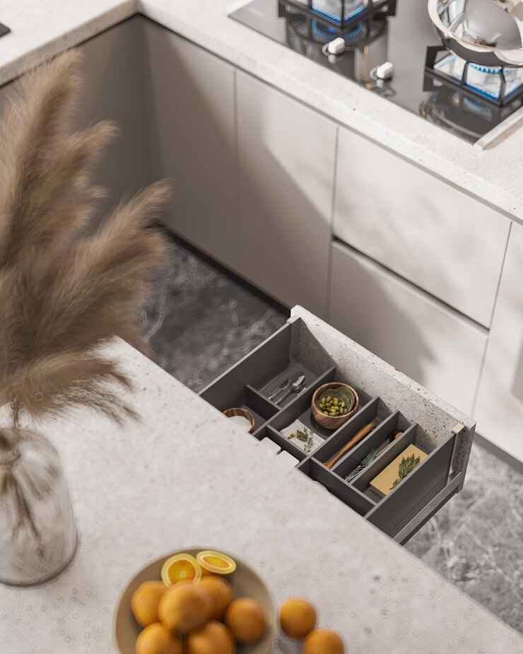 फोटो modern kitchen drawer organizer