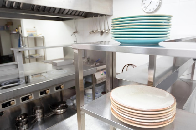 Modern kitchen equipment in a restaurant