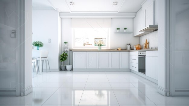 Modern kitchen Illustration AI GenerativexA