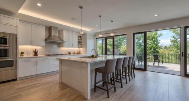 Photo modern kitchen interior