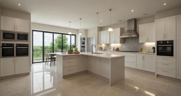 Photo modern kitchen interior