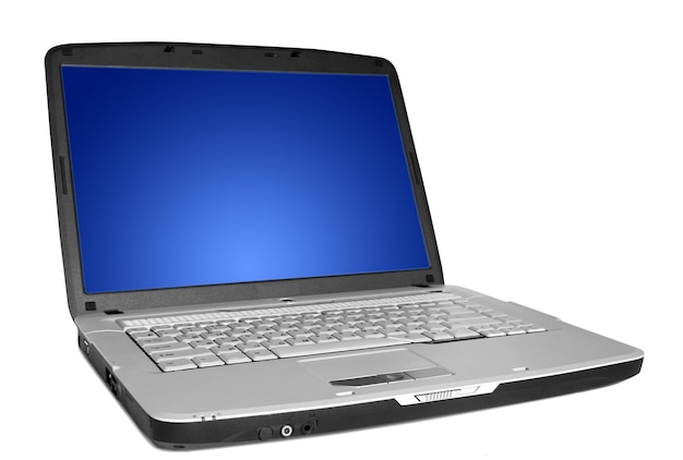 Modern laptop isolated